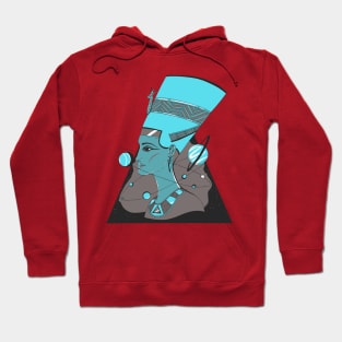 Blue Grey Nefertiti and The Stars Hoodie